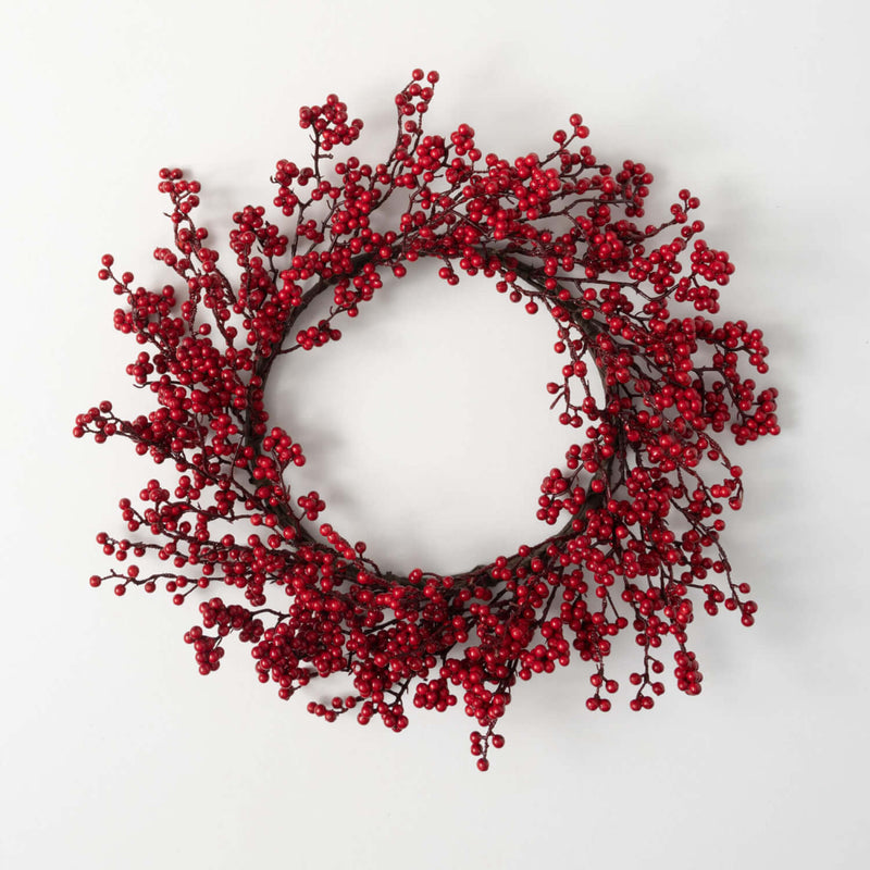 24" Red Berry Wreath