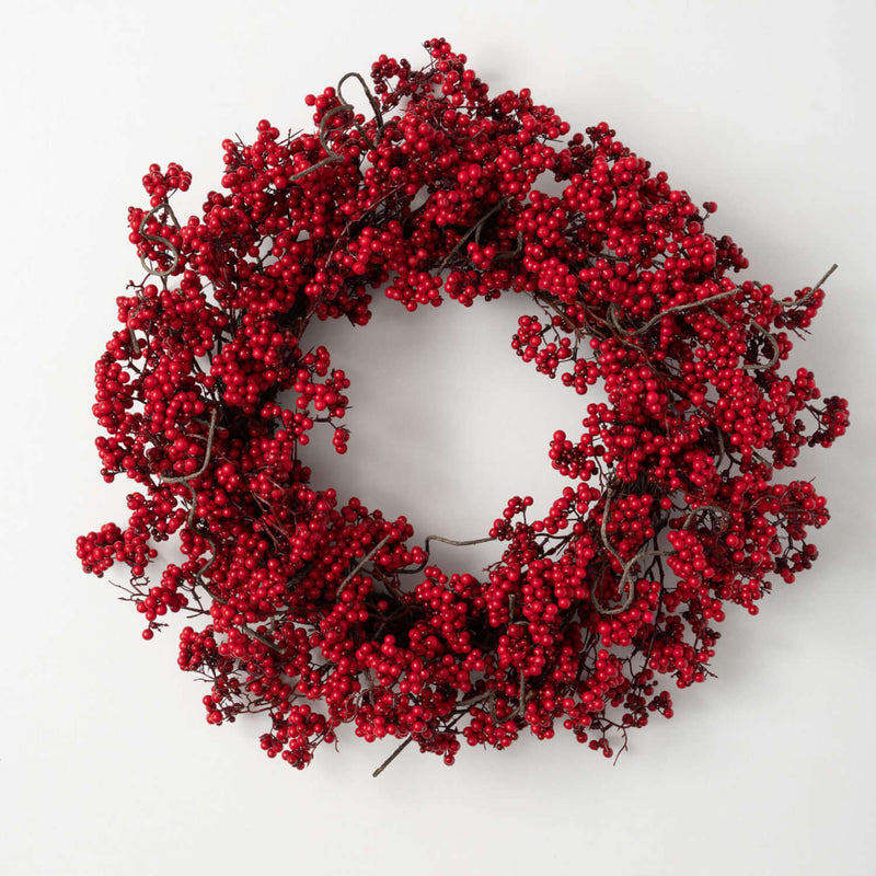 24" Red Berry Wreath