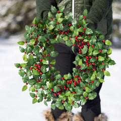Red Berry Leaf Wreath