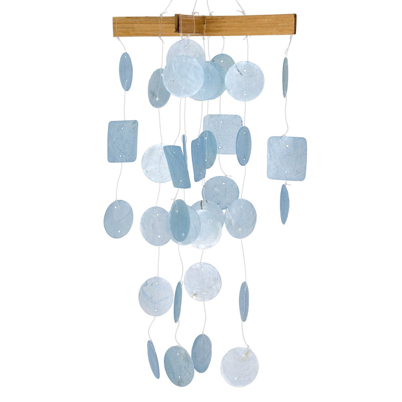 Mini Capiz Chime - Light Blue main image