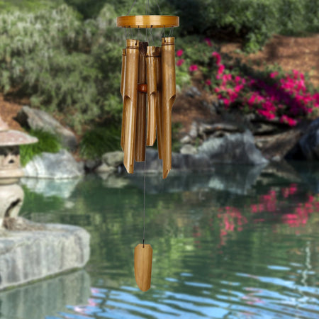 Natural Ring Bamboo Chime - Medium proportion image