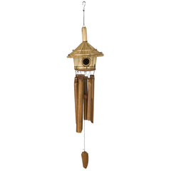 Thatched Roof Birdhouse Bamboo Chime main image