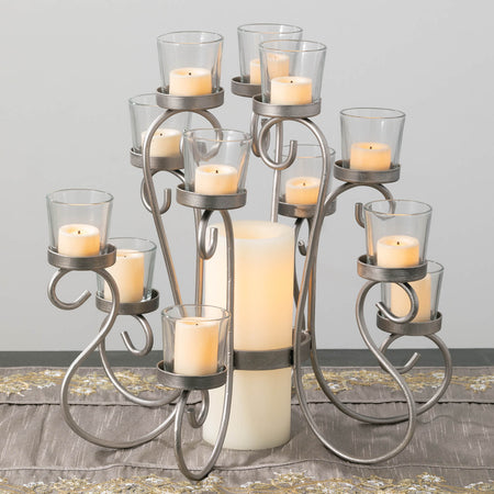 Cream Mini LED Votive Candle Set