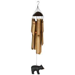 Half Coconut Bamboo Chime - Medium, Bear main image