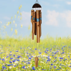 Bamboo Butterfly Chime - Blue main image