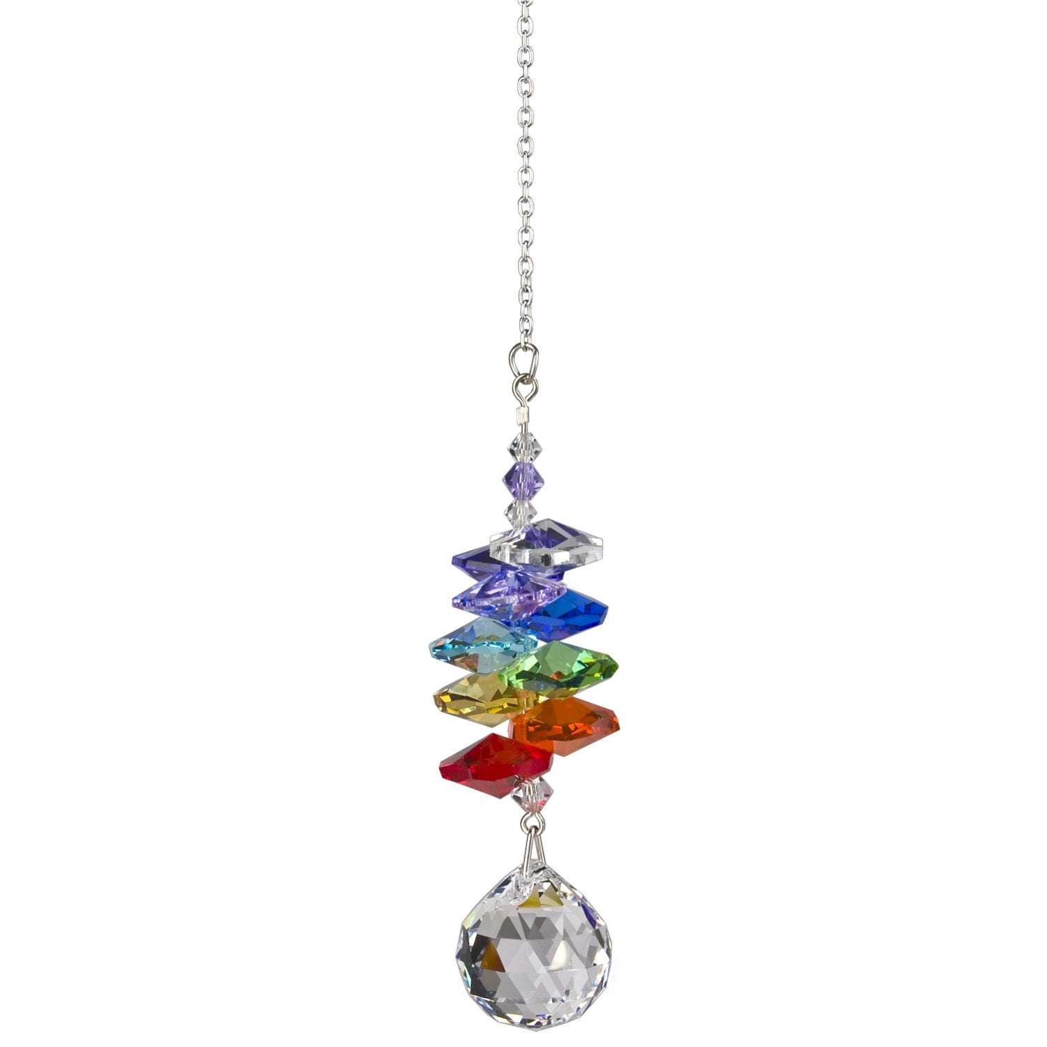 Crystal Rainbow Cascade Suncatcher - Almond alternate product image