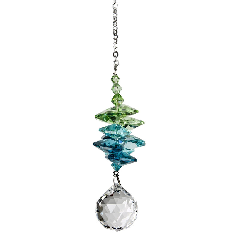 Crystal Sunrise Cascade Suncatcher - Green main image