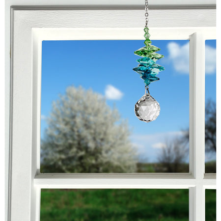 Crystal Sunrise Cascade Suncatcher - Green proportion image