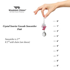 Crystal Sunrise Cascade Suncatcher - Pink main image