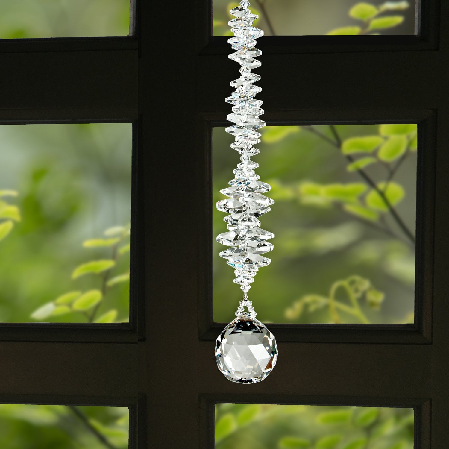 Crystal Ultra Grand Cascade Suncatcher - Ice lifestyle image