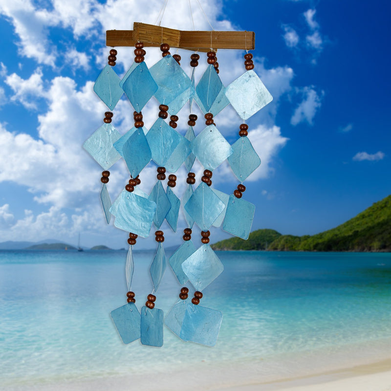 Diamond Capiz Chime - Blue main image