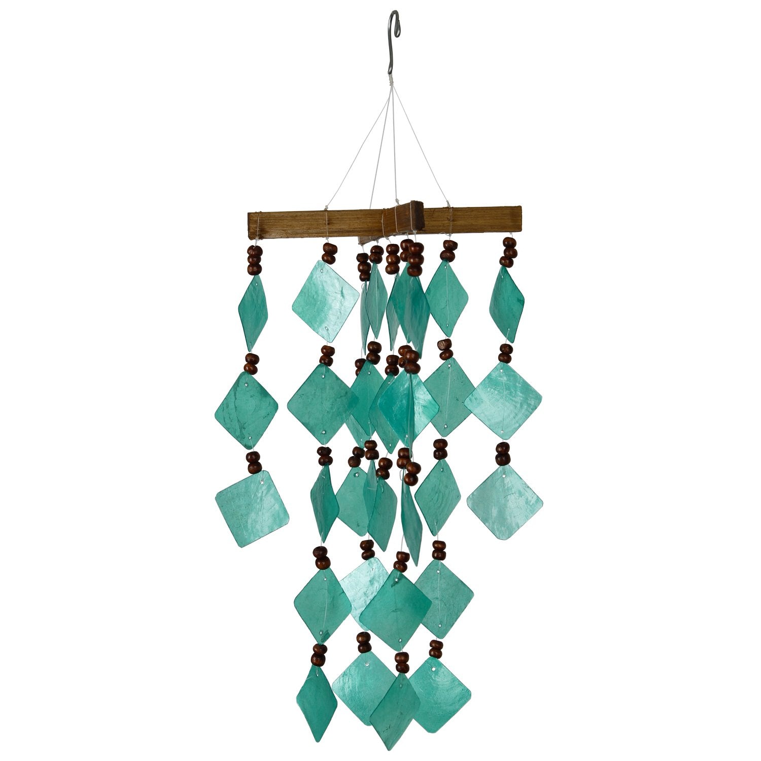 Diamond Capiz Chime - Green full product image