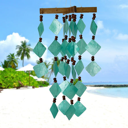 Diamond Capiz Chime - Green proportion image