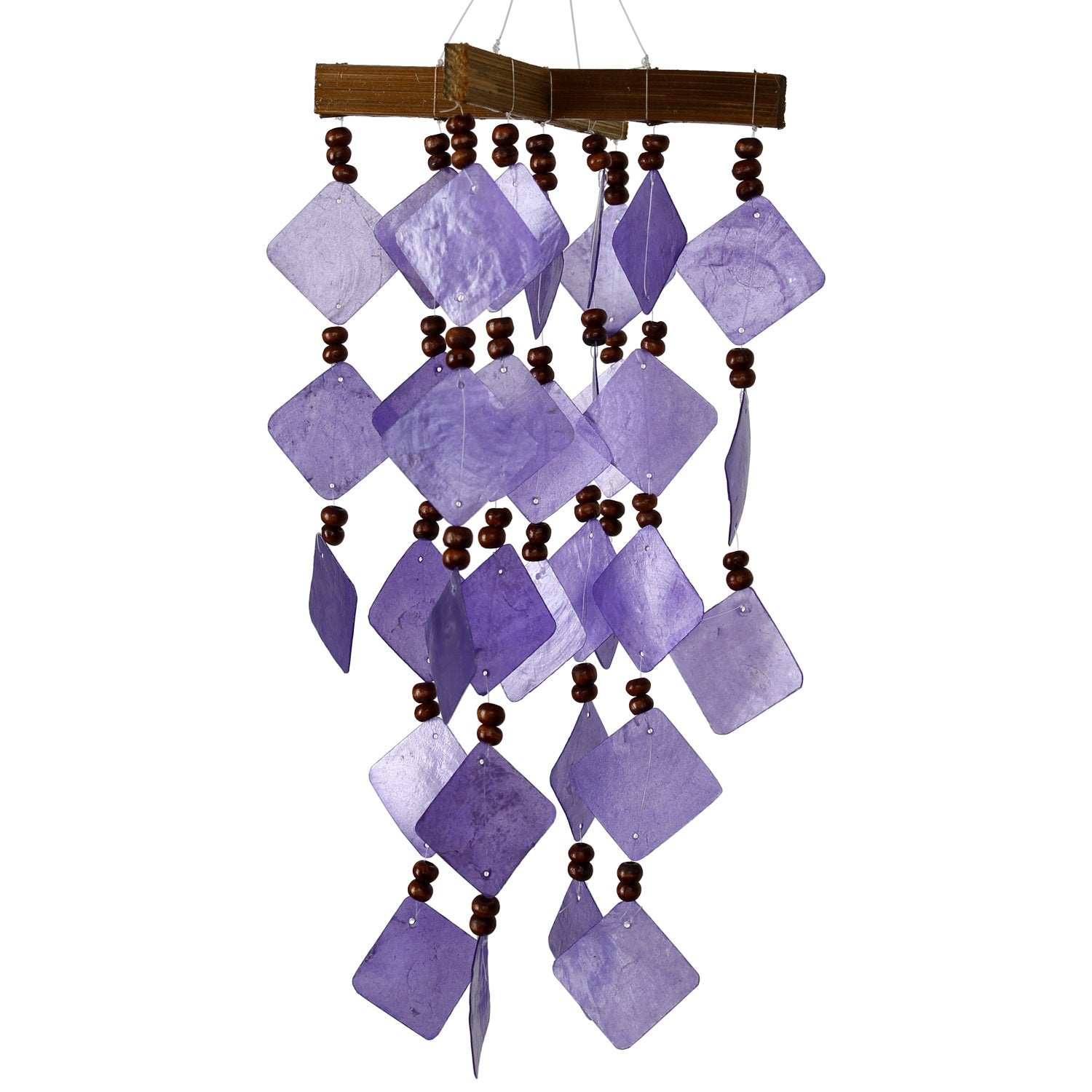 Diamond Capiz Chime - Purple main image