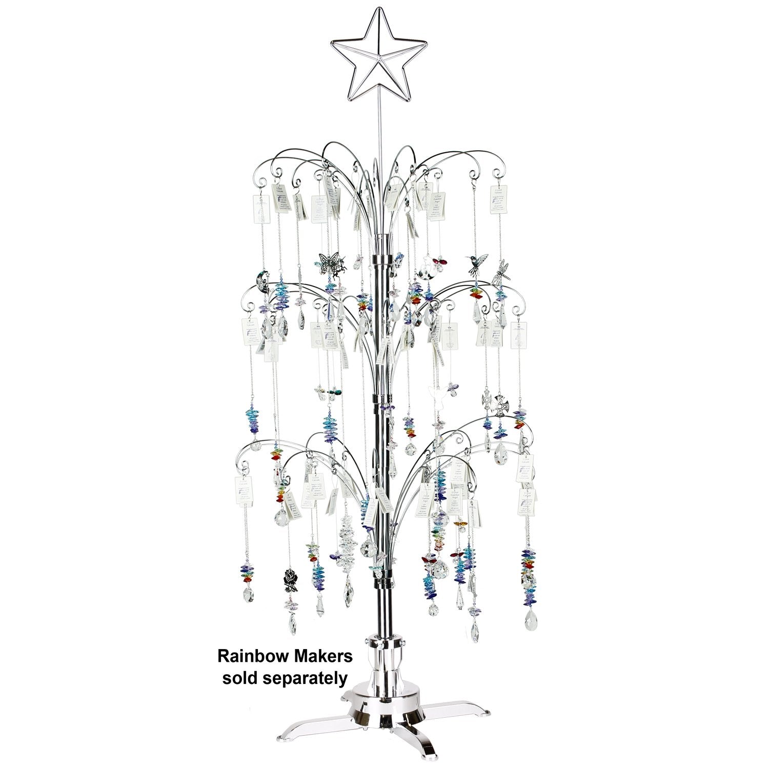 Fiddlehead Rotating 4-Foot Tree image with crystal suncatchers (sold separately)