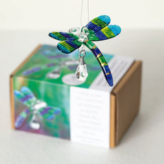 Fantasy Glass Suncatcher - Dragonfly, Peacock main image