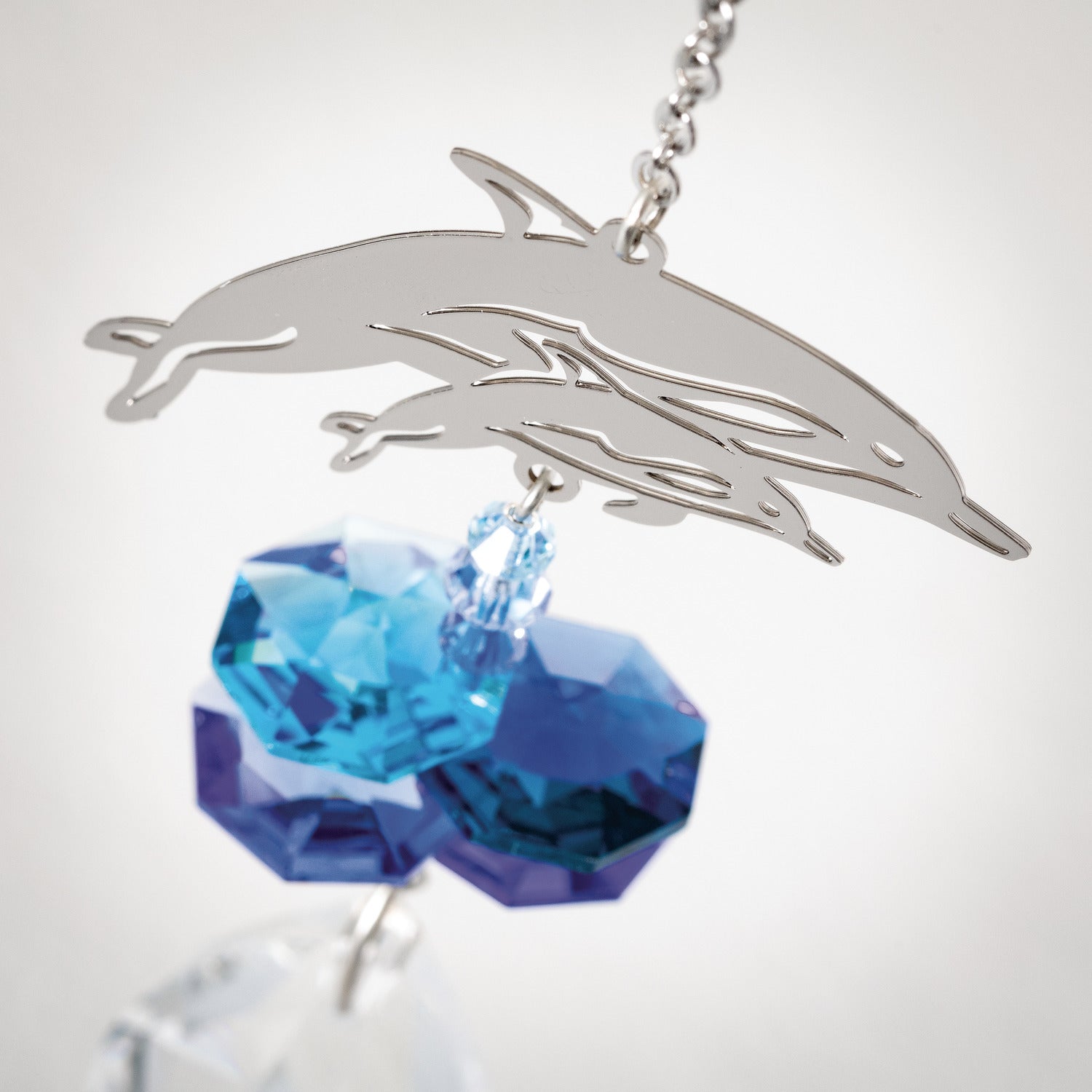 Crystal Fantasy Suncatcher - Dolphins