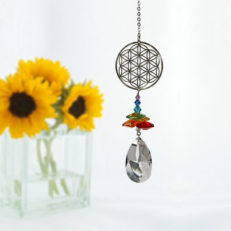 Crystal Fantasy Suncatcher - Flower of Life main image