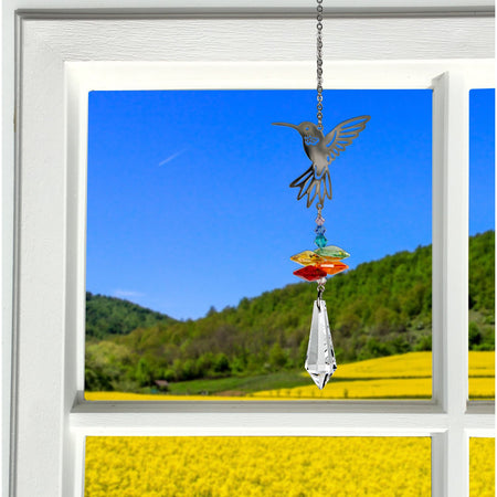 Crystal Fantasy Suncatcher - Hummingbird proportion image