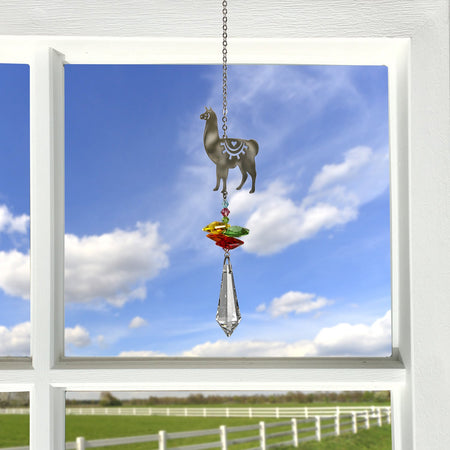 Crystal Fantasy Suncatcher - Llama proportion image