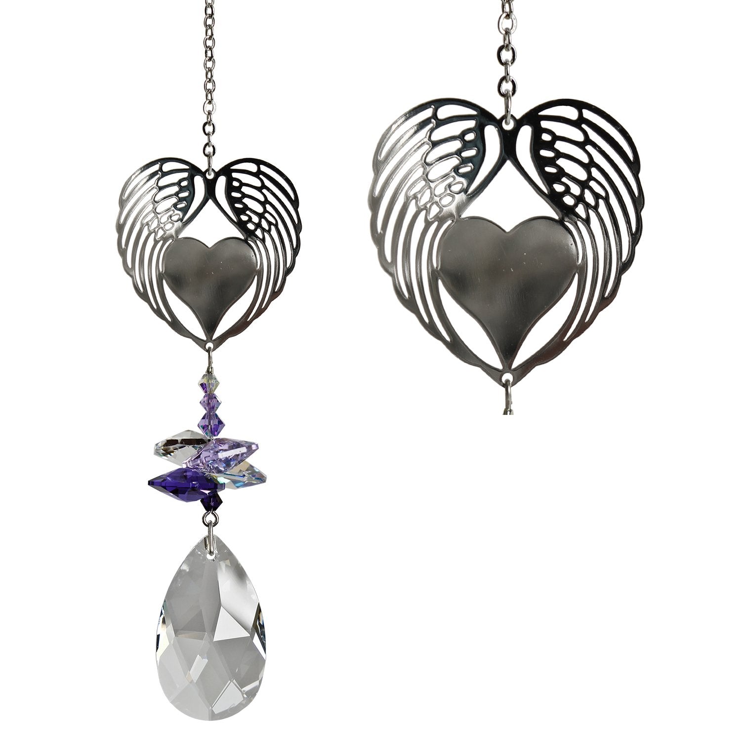 Crystal Fantasy Suncatcher - Winged Heart main image