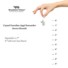 Crystal Guardian Angel Suncatcher - Aurora Borealis (January) main image
