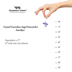 Crystal Guardian Angel Suncatcher - Amethyst (February) main image