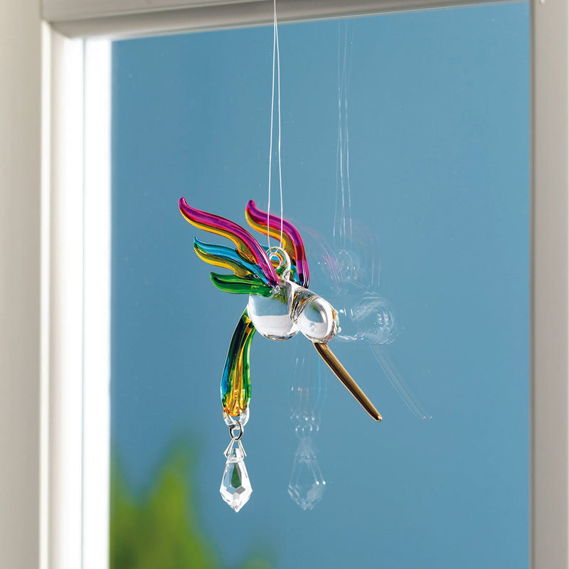 Fantasy Glass Suncatcher- Hummingbird, Tropical main image