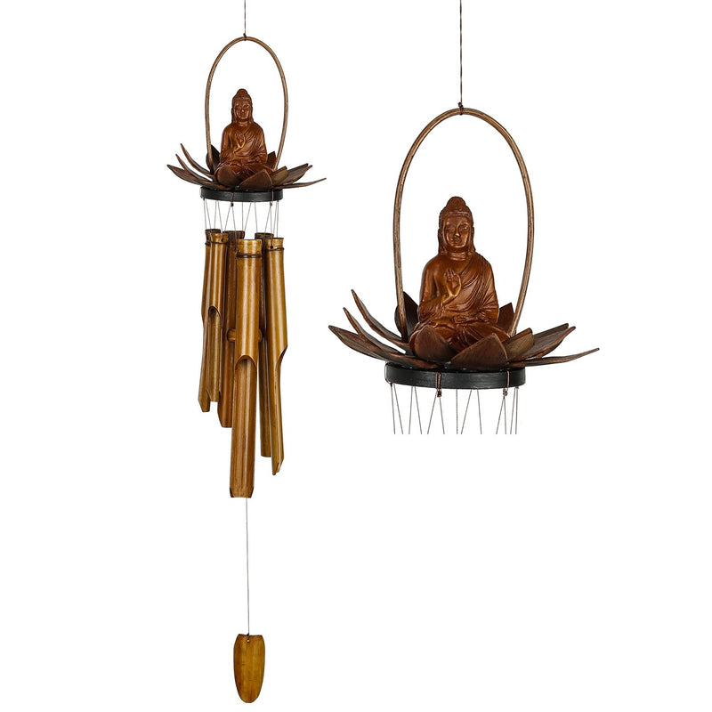 Lotus Buddha Bamboo Chime main image