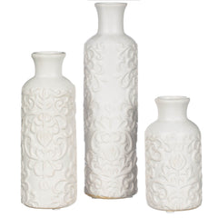 Textured Finish Vase Set Of 3