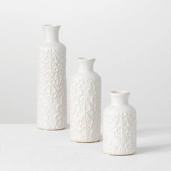 Textured Finish Vase Set Of 3