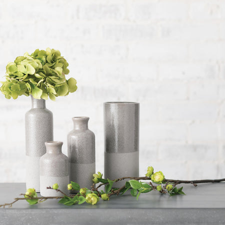 Two-Tone Gray Vase Set Of 3