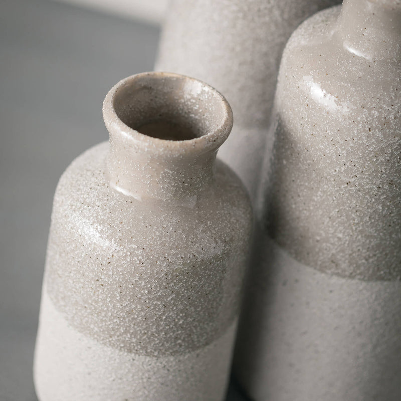 Two-Tone Gray Vase Set Of 3