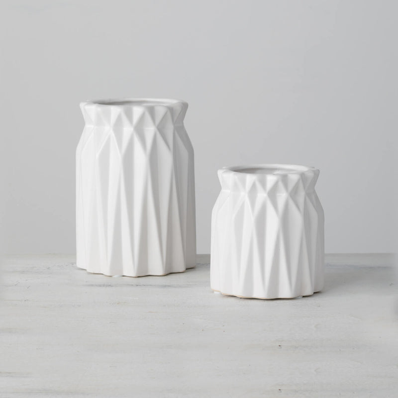 Origami Geometric Vase Set