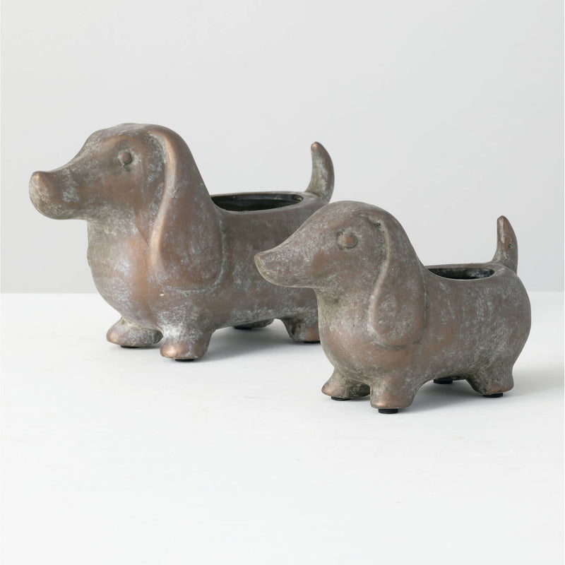 Dachshund Planter Set Of 2