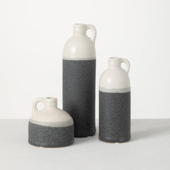 Two-Toned Jug Vase Set Of 3