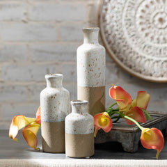 Two-Toned Vase Set Of 3