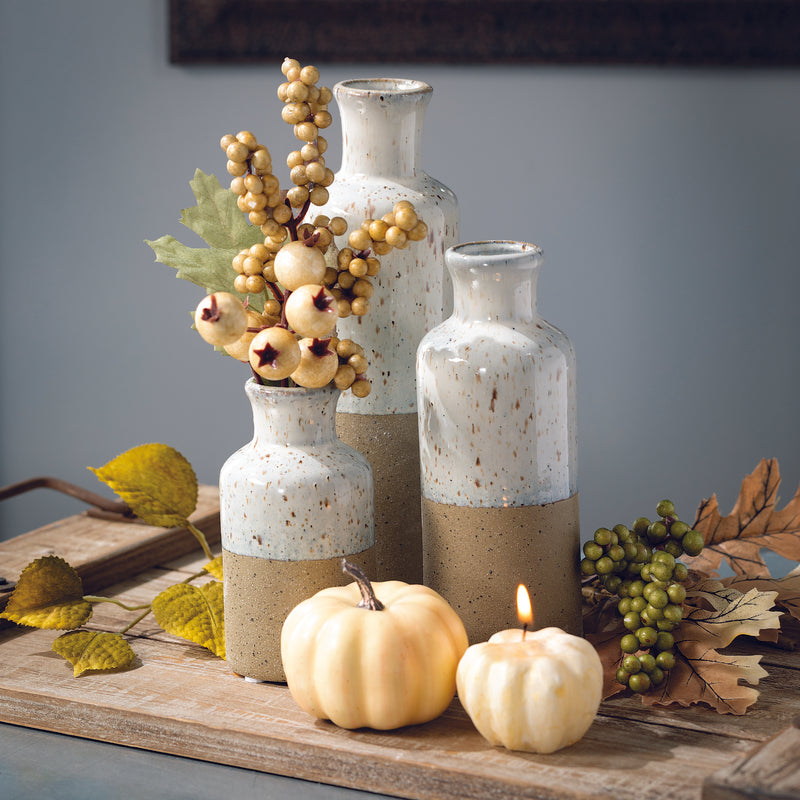 Two-Toned Vase Set Of 3