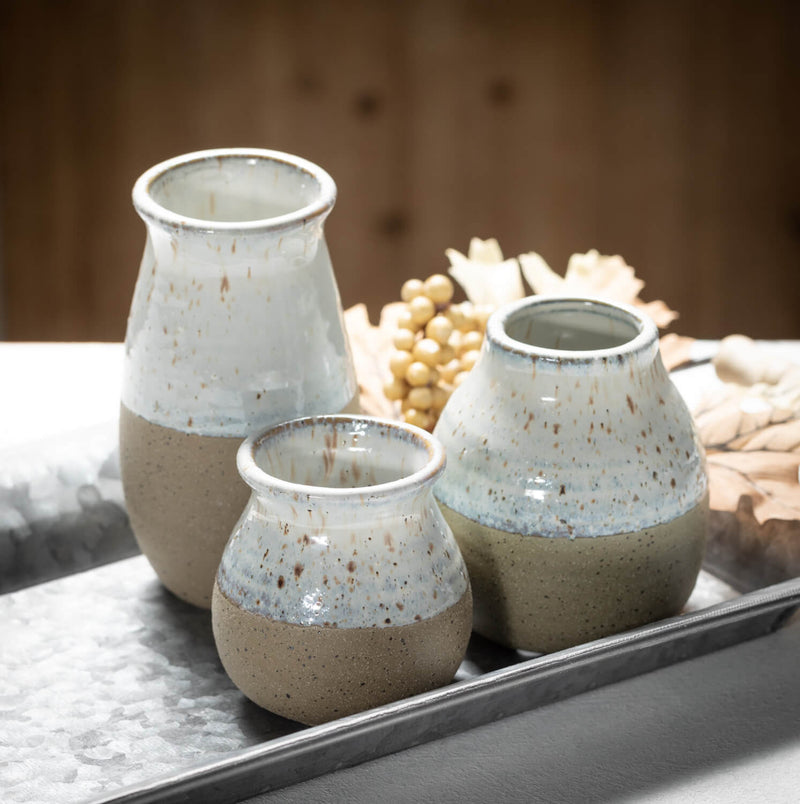 Two-Toned Vase Set Of 3