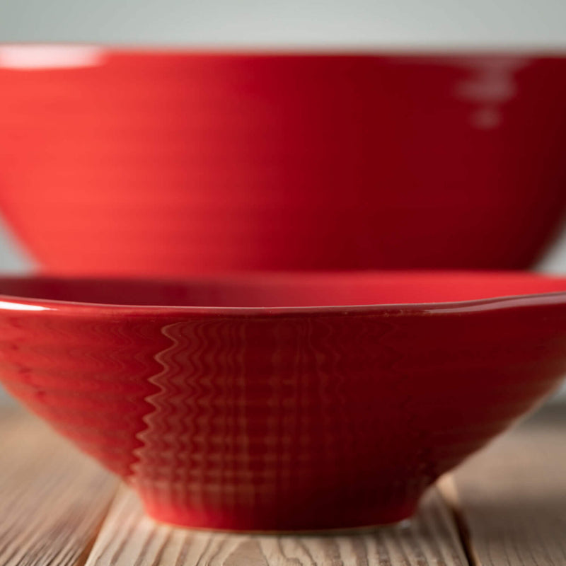 Glazed Ceramic Bowl Set Of 2