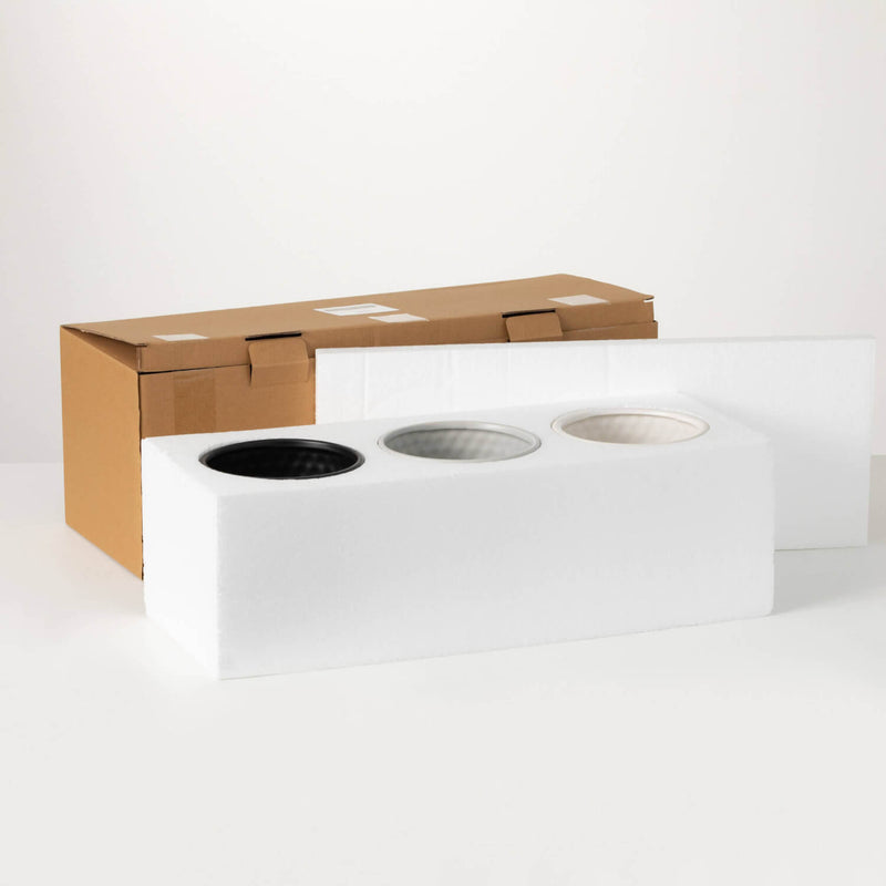 Polka Dot Textured Planters, Set Of 3