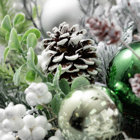 Frosted Pine Ball Accent Ring