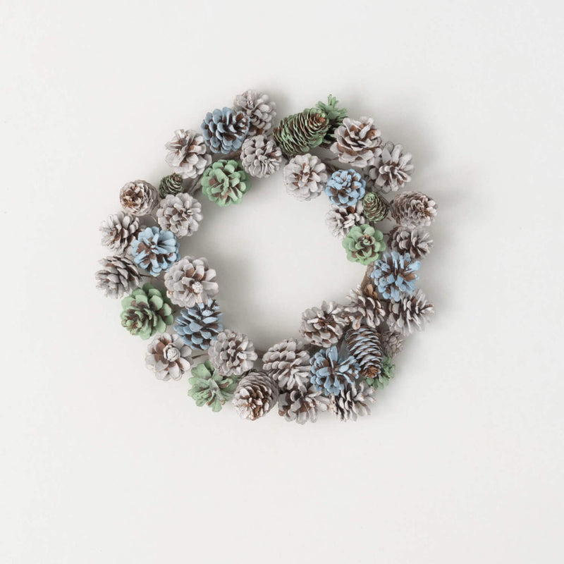 6.5" Snow-Dusted Pinecone Ring