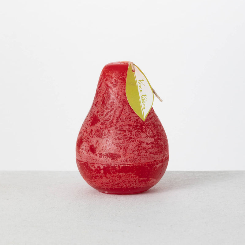 Vance Kitira Cranberry Red Timer Pear Candle