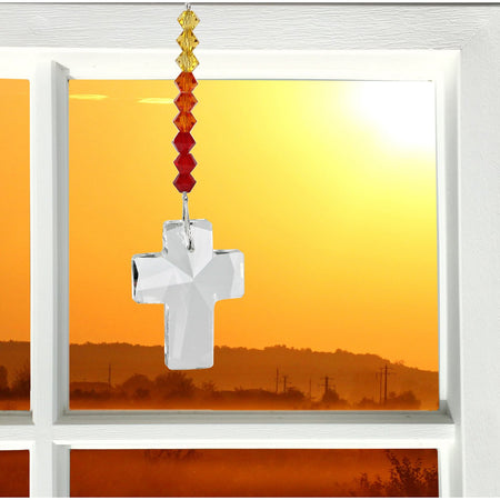 Crystal Cross Suncatcher - Sunrise proportion image