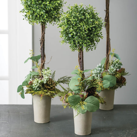 Rustic Green Flowering Eucalyptus Spray