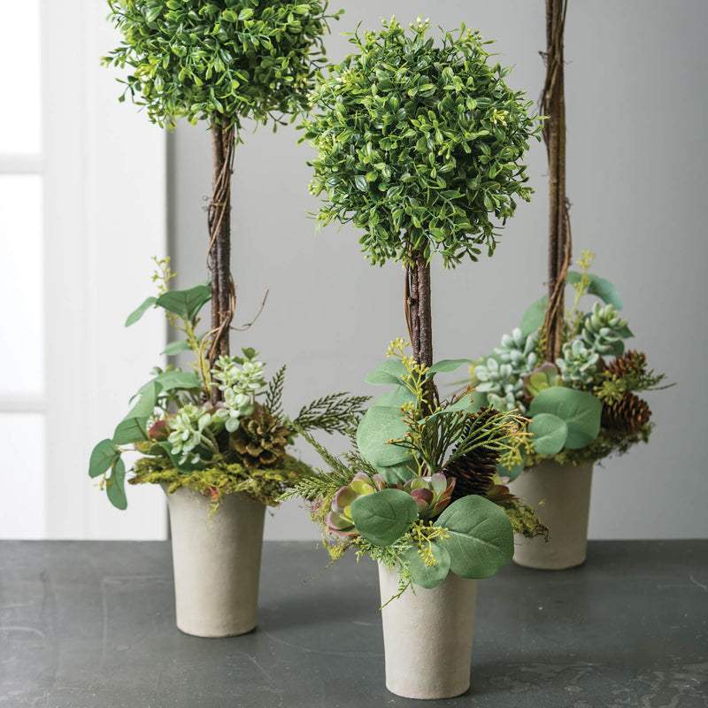 Rustic Green Flowering Eucalyptus Spray