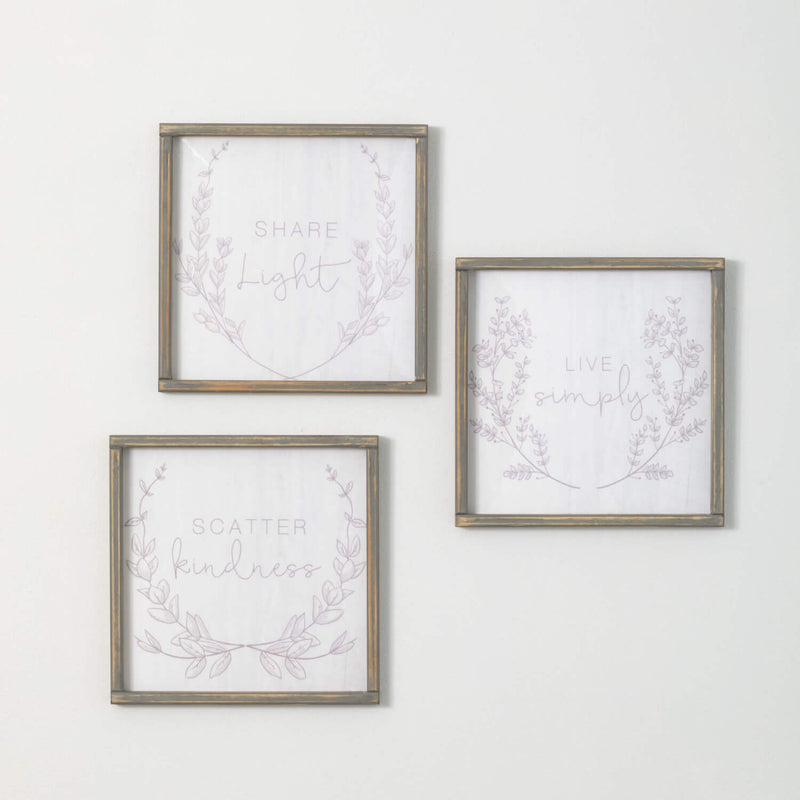 Light Live Kind Wall Art Set