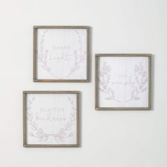 Light Live Kind Wall Art Set