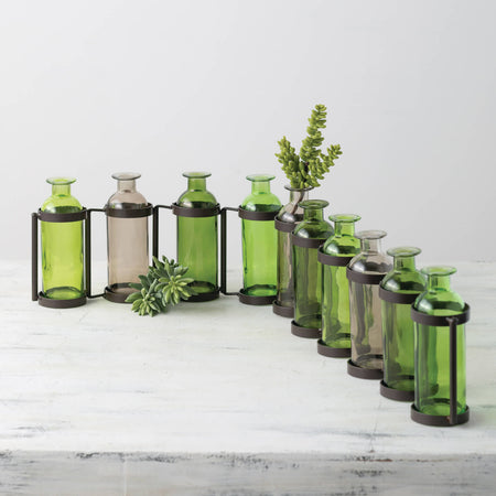 Ten Bottle Vases